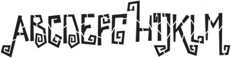 Scarville Four otf (400) Font UPPERCASE