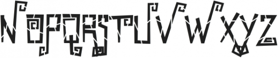Scarville Four otf (400) Font UPPERCASE