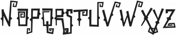 Scarville Three otf (400) Font UPPERCASE