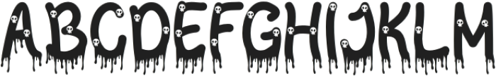 Scary Blood otf (400) Font LOWERCASE