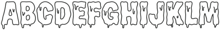 Scary Drip Outline otf (400) FONT