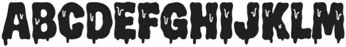 Scary Drip Regular otf (400) Font UPPERCASE