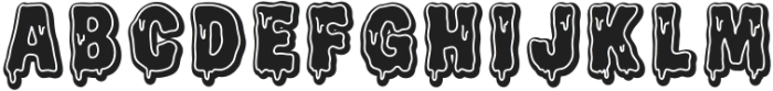 Scary Drip Shadow otf (400) Font UPPERCASE