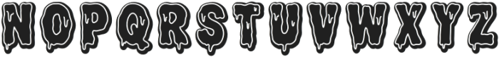 Scary Drip Shadow otf (400) Font LOWERCASE