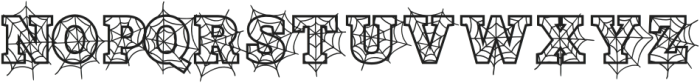 Scary Halloween Serif otf (400) Font UPPERCASE