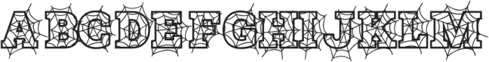 Scary Halloween Serif otf (400) Font LOWERCASE