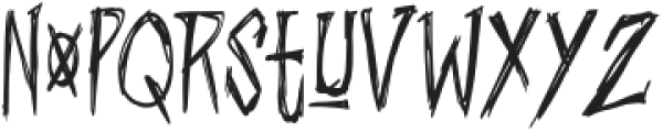 Scary Monday Regular otf (400) Font LOWERCASE