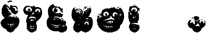 Scary-Monster Regular otf (400) Font OTHER CHARS