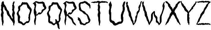 Scary Regular otf (400) Font UPPERCASE