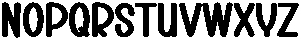 Scary School Regular otf (400) Font LOWERCASE
