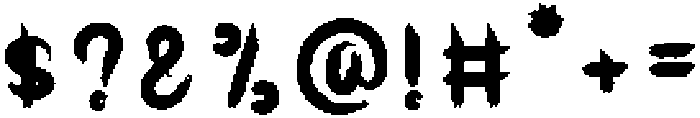 Scary Spooky Regular otf (400) Font OTHER CHARS