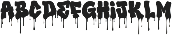 ScaryNight Regular otf (400) Font UPPERCASE
