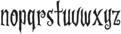 Scaryous otf (400) Font LOWERCASE