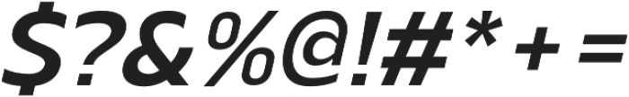 Scatio DemiBold Italic otf (600) Font OTHER CHARS