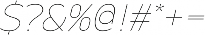 Scatio Italic ttf (400) Font OTHER CHARS