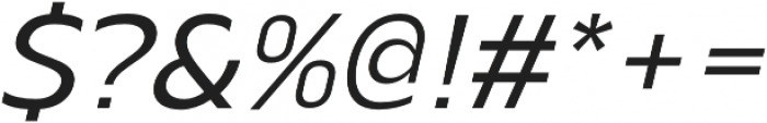 Scatio Regular Italic otf (400) Font OTHER CHARS