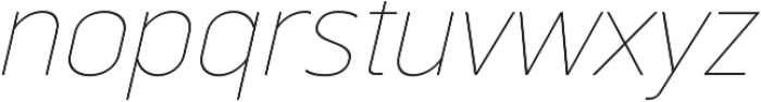 Scatio Thin Italic otf (100) Font LOWERCASE