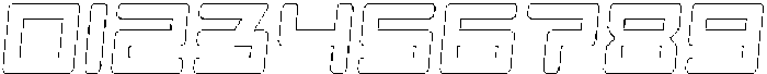 Scendero Circular Outline Italic otf (400) Font OTHER CHARS