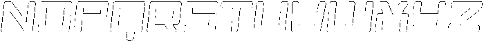 Scendero Circular Outline Italic otf (400) Font UPPERCASE