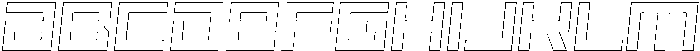 Scendero Outline Italic otf (400) Font