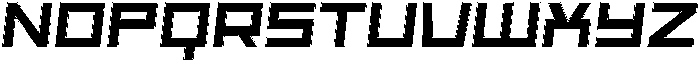 Scendero Rimmed Italic otf (400) Font UPPERCASE