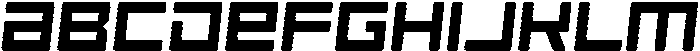 Scendero Rounded Inline Italic otf (400) Font UPPERCASE