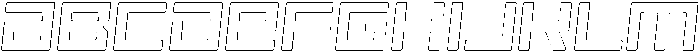 Scendero Rounded Outline Italic otf (400) Font UPPERCASE