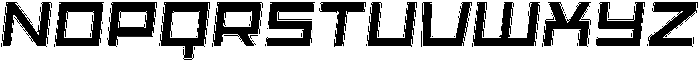 Scendero Rounded Traced Italic otf (400) Font LOWERCASE