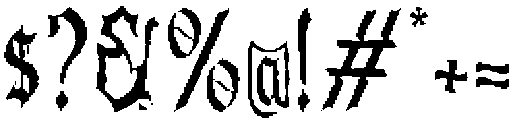 Schastur Rough otf (400) Font OTHER CHARS