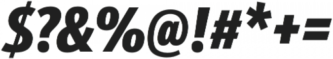 Schnebel Sans Pro Comp Black Italic otf (900) Font OTHER CHARS