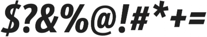Schnebel Sans Pro Comp Bold Italic otf (700) Font OTHER CHARS