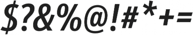 Schnebel Sans Pro Comp Medium Italic otf (500) Font OTHER CHARS