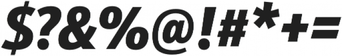 Schnebel Sans Pro Cond Black Italic otf (900) Font OTHER CHARS