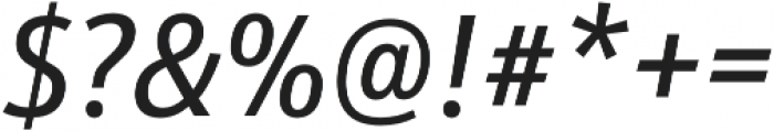Schnebel Sans Pro Cond Italic otf (400) Font OTHER CHARS