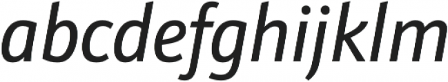 Schnebel Sans Pro Cond Italic otf (400) Font LOWERCASE