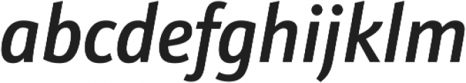 Schnebel Sans Pro Cond Medium Italic otf (500) Font LOWERCASE