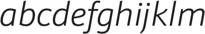 Schnebel Sans Pro Light Italic otf (300) Font LOWERCASE