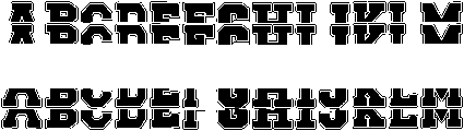 Scholar Varsity Stacked Monogra otf (400) Font UPPERCASE