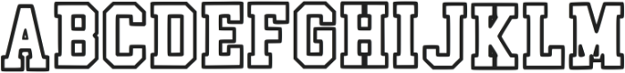 School 33 Regular otf (400) Font UPPERCASE
