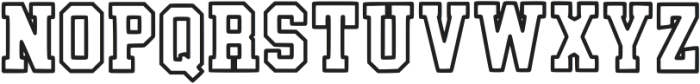 School 33 Regular otf (400) Font LOWERCASE