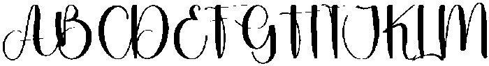 School Calligraphy Regular otf (400) Font UPPERCASE