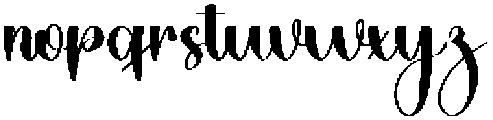 School Calligraphy Regular otf (400) Font LOWERCASE