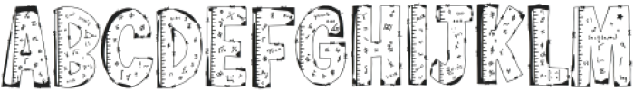 School Green Regular otf (400) Font UPPERCASE