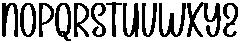 School Spooky Regular otf (400) Font LOWERCASE