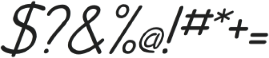 School Week Italic otf (400) Font OTHER CHARS
