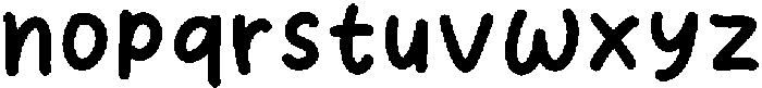 SchoolChildern-Regular otf (400) Font LOWERCASE