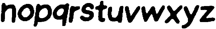 Schoolboy Angular Italic otf (400) Font LOWERCASE