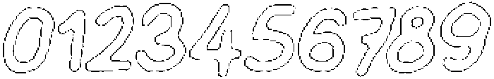 Schoolboy Angular Outline Italic otf (400) Font OTHER CHARS