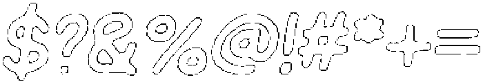 Schoolboy Angular Outline Italic otf (400) Font OTHER CHARS