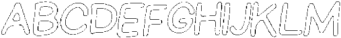 Schoolboy Angular Outline Italic otf (400) Font UPPERCASE